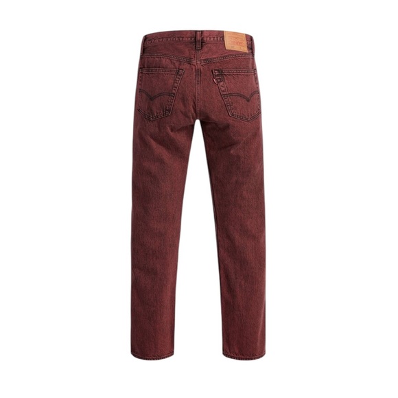 Y2K Maroon Burgundy Color 501 Levi’s Button‎ Fly Men 46/32 - Picture 1 of 3